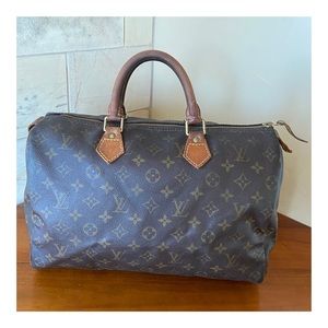 💜💜AUTHENTIC LOUIS VUITTON SPEEDY 35 HANDBAG VINTAGE MONOGRAM